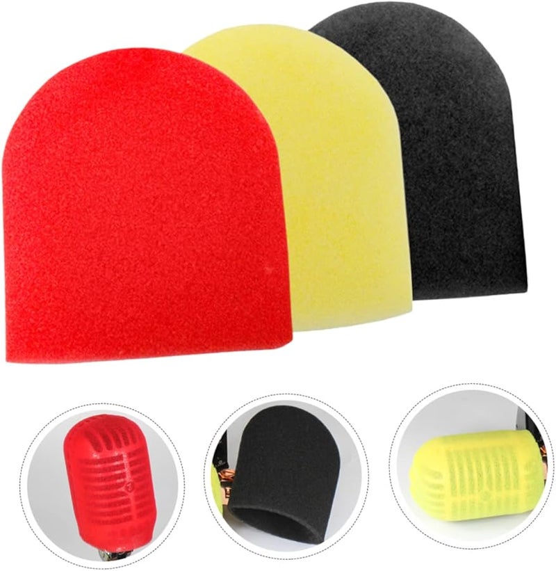 12 Pack Black Microphone Foam Windscreen Caps For KTV Easy Install Mic Protection - Image 5